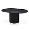 Black extendable dining table